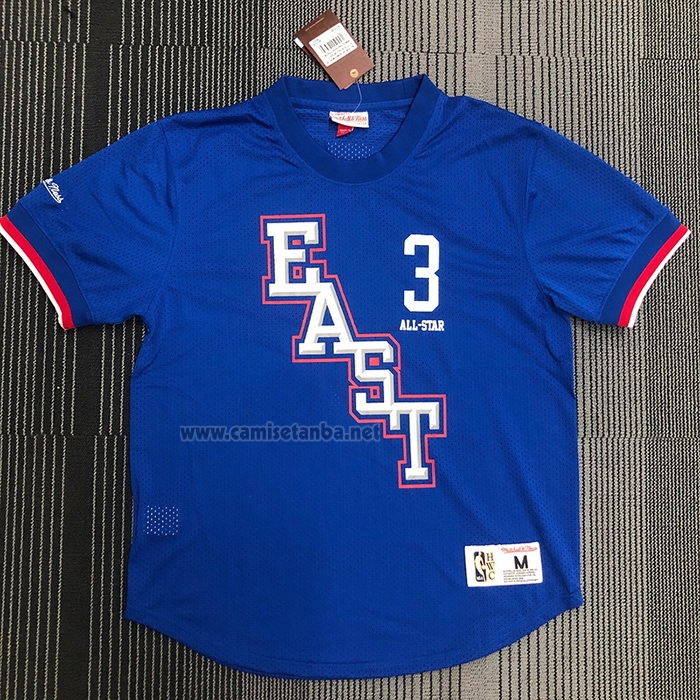 Camiseta Manga Corta All Star 2009 Allen Iverson #3 Azul